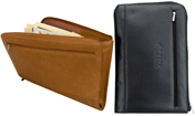 Napa Leather Zippered Document Case