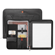 Polyester UltraHyde Portfolio Covers, Black Ballistic Organizer Padfolio