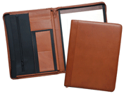 Zippered Nylon Leather Padfolios